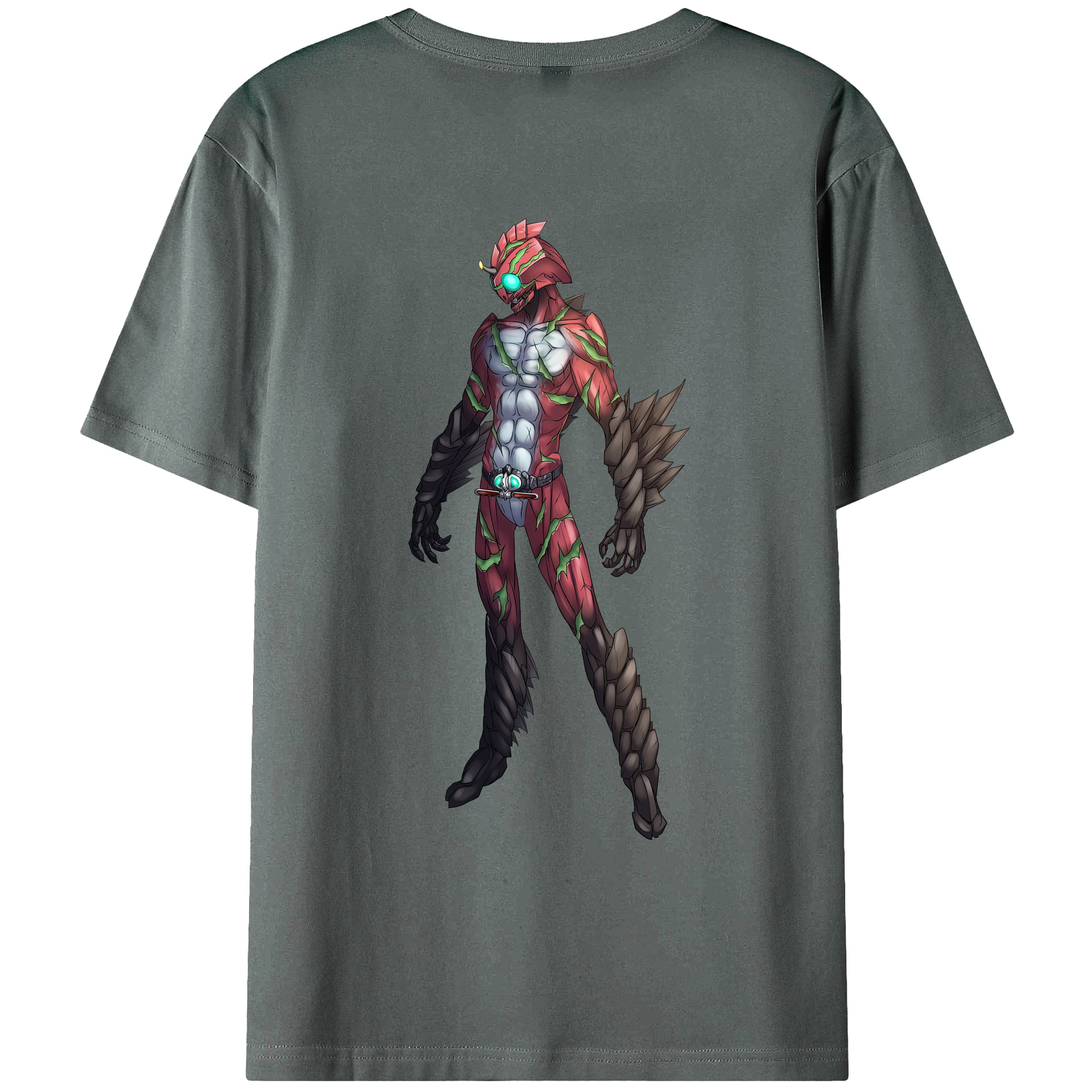 （画像用） ウルトラマン Ultraman 綿100％ メンズ半袖Tシャツ（バックプリント） 通気性